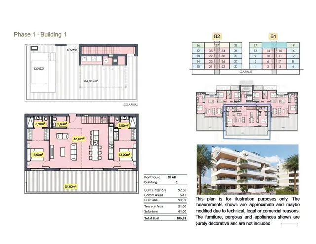 Ático de lujo con 2 dormitorios en venta en el Santa Rosalia Lake and Life Resort(Murcia) — 31