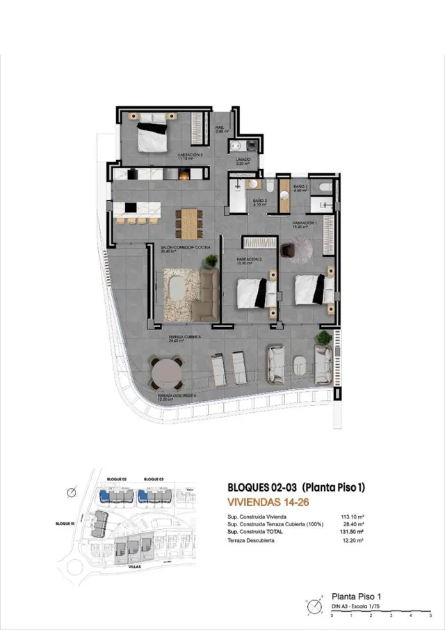 Apartamento de obra nueva con zonas comunes tipo resort en balcón de Finestrat — 19