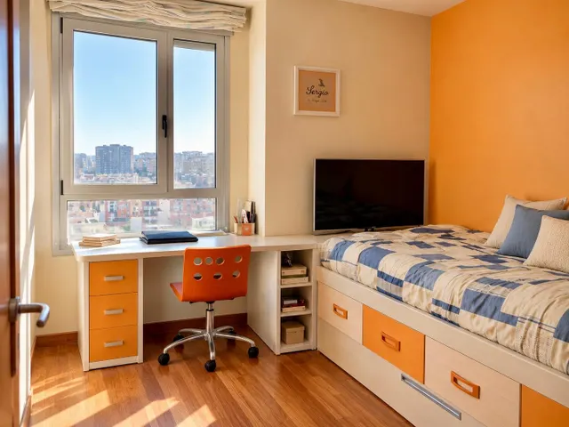 Piso de 4 habitaciones con terraza, piscina y vistas despejadas en Valencia — 7
