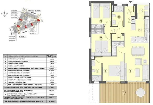 Apartamento 3 habitaciones 114m² en venta - Los balcones — 10