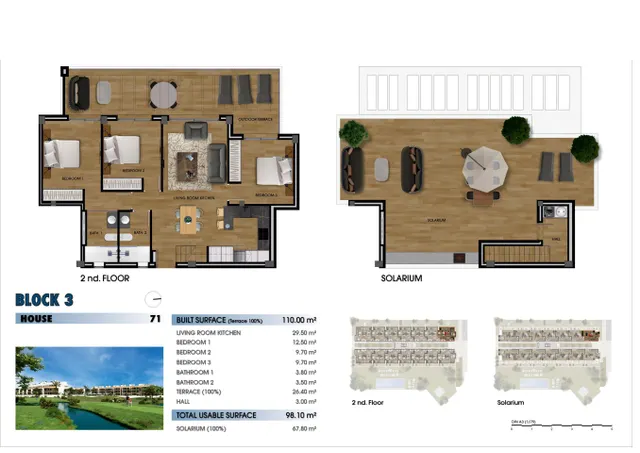 Ático 3 habitaciones 110m² en venta - Serena Golf — 50