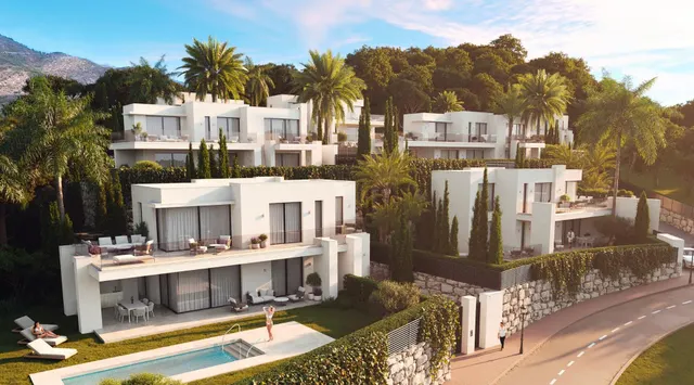 Preciosas villas en Mijas con vistas panorámicas al mar y montaña — 12