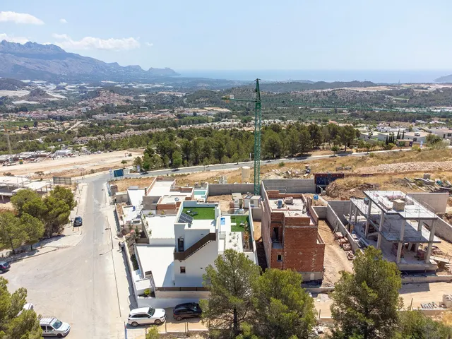 Villa de obra nueva con vistas al mar y piscina privada en Polop — 38
