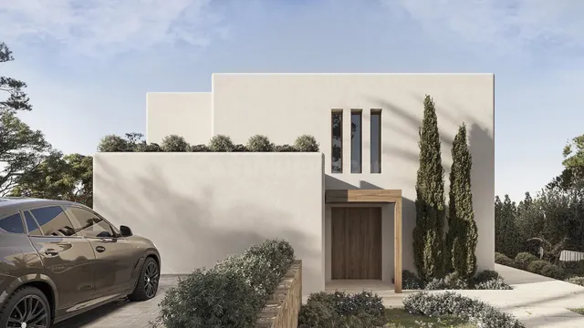 Villa con vistas al mar y encanto ibicenco en La Fustera, Benissa — 3