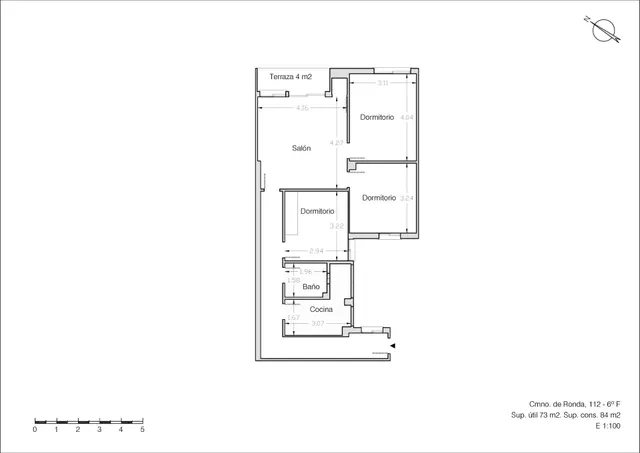 Piso 6 habitaciones 84m² en venta - Camino de ronda — 24