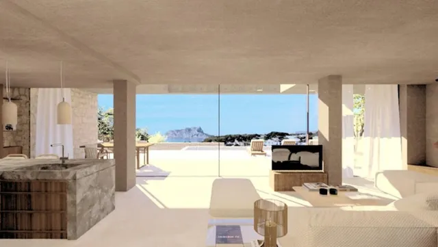 Villa de lujo en construcción con vistas impresionantes al mar Costa Benissa — 6