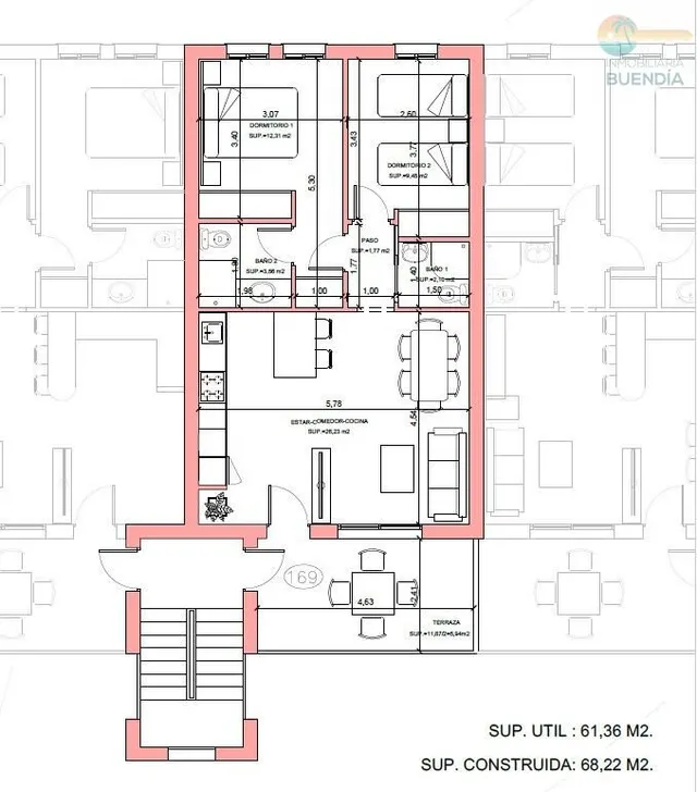 ATICO EN MODERNA URBANIZACION EN LA PINILLA  MODELO ALMERIA — 11