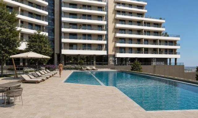Apartamento con terraza, garaje y piscina en Condomina. — 14