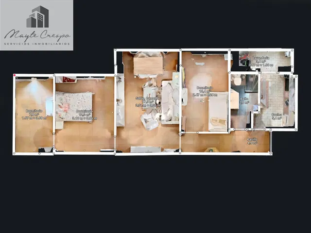Piso de 87 m2 con 3 dormitorios en Pedro Antonio de Alarcón 27, junto a Recogidas — 49
