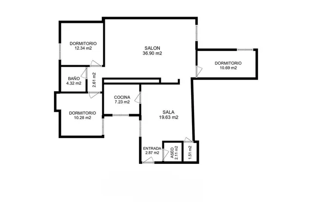 Piso 3 habitaciones 125m² en venta - Casco Histórico — 46