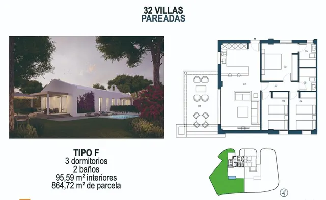 OBRA NUEVA, VILLAS, PAREADOS, ADOSADOS, JUNTO A LA TORRE DEL CATALÁN, LA ANTILLA — 17