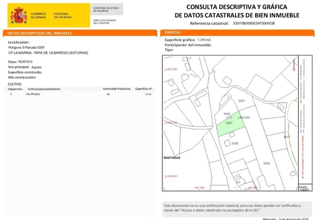 DOS PARCELAS EDIFICABLES – 2.389 m2 – MÁNTARAS (TAPIA DE CAS - foto 4