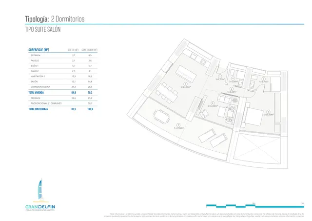 Apartamento 2 habitaciones 138m² en venta - Playa de Poniente — 12