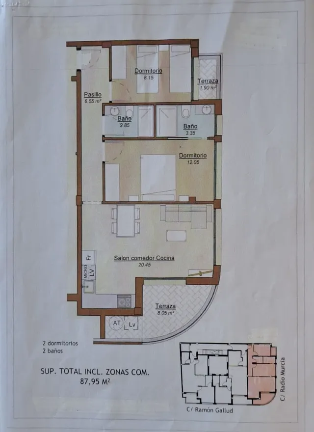 Apartamento 2 habitaciones 88m² en venta - Playa del Cura — 27