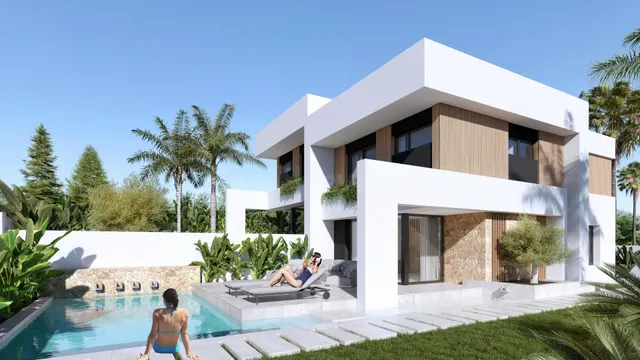 Modernas villas adosadas con piscina privada en Las Filipina