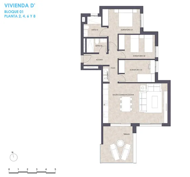 Apartamento Moderno en Cuarta Planta – Obra Nueva en Calpe - foto 2