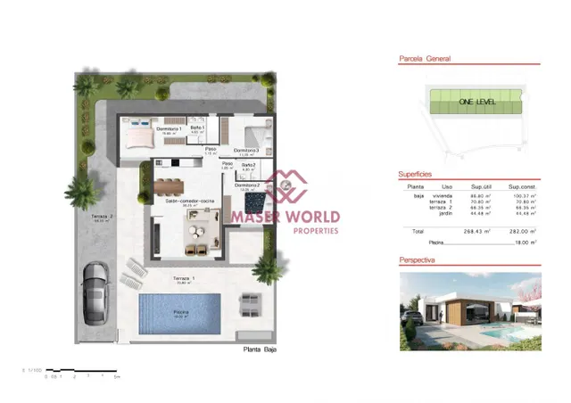 VILLAS DE OBRA NUEVA DE UNA SOLA PLANTA EN CAMPO DE GOLF ALTOANA, MURCIA — 4