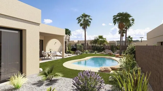 Villas contemporáneas de una sola planta en Altaona Golf Resort Murcia — 2