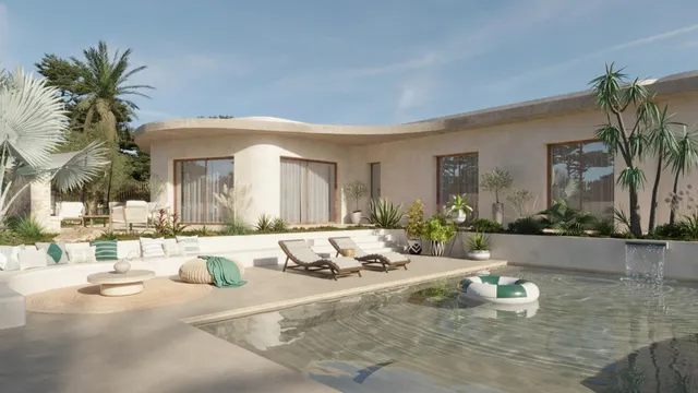 Villa de lujo de 4 dormitorios en una planta con piscina privada y sótano en la urbanización La Marina(San Fulgencio) — 3