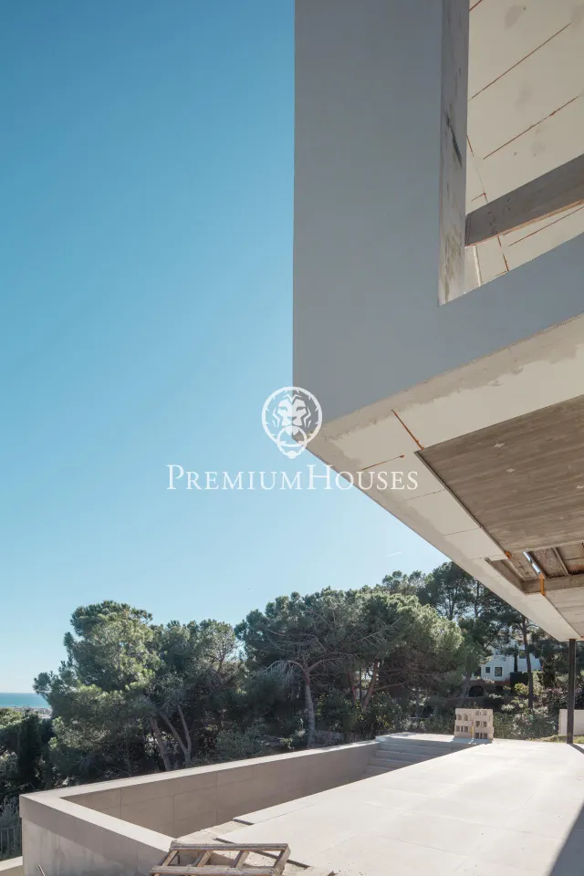 Obra Nueva en construcción en Premià de Dalt con vistas mar - Costa Barcelona — 31