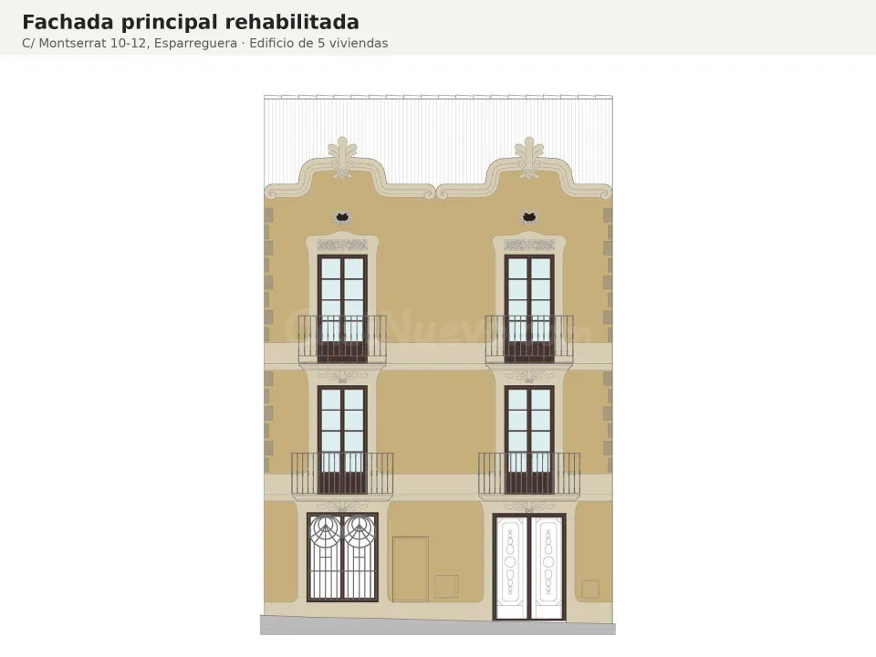 Edificio con proyecto, licencia de obras vigente y estudio geotécnico incluido para 5 viviendas en Esparreguera