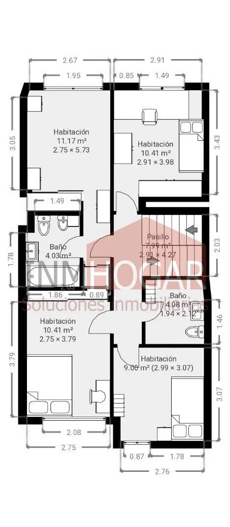 Chalet adosado en hervencias — 47