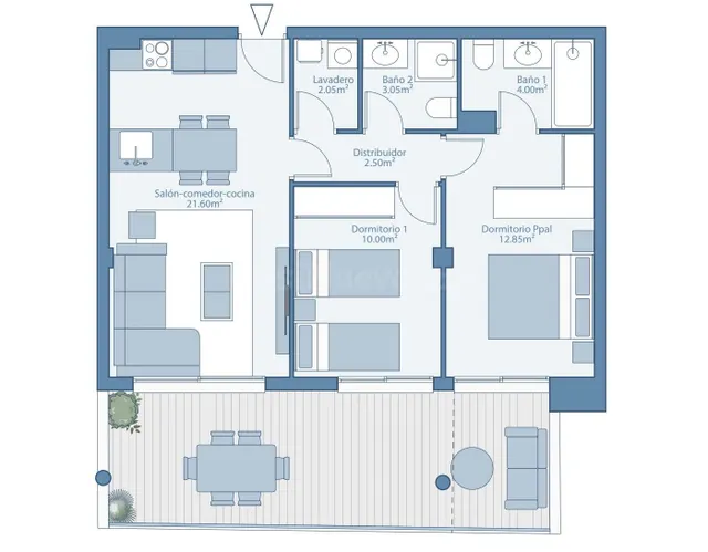 Venta de piso con dos dormitorios en Fuengirola, Málaga, Cos - foto 2