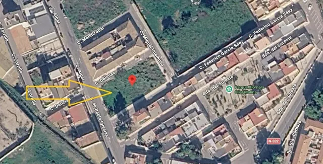 Parcela urbana en esquina de 1.154 m2 en La Unión – Ideal pa