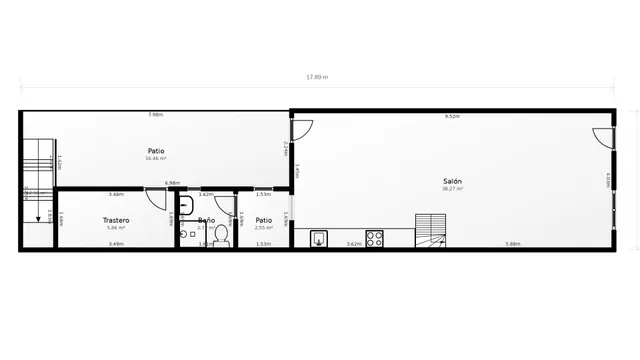 Casa en barri antic – totalmente rehabilitada – 3 lavabos completos — 25