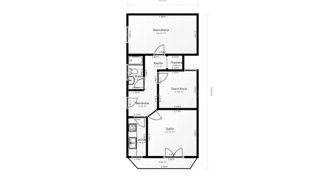 PISO 2 HABTACIONES, BALCÓN, PLANTA 1, CARRER AGUSTI BLANCH I - foto 2