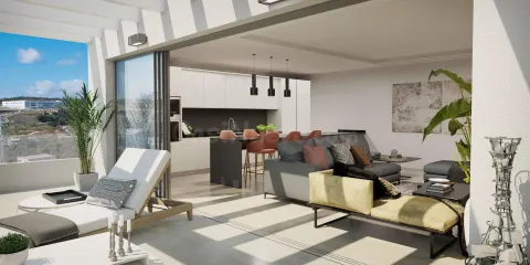 Ático de lujo con solárium y piscina infinity privada en Arroyo de Enmedio, Estepona