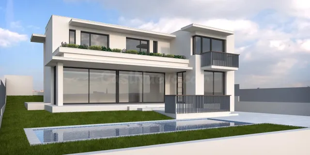 Casa de diseño de 480m2 con jardín y piscina privados