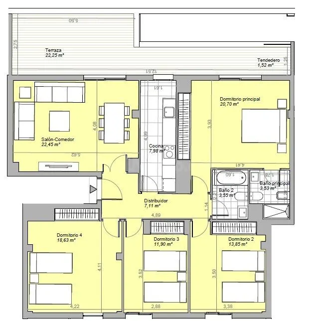 Espectacular Ático de 4 habitaciones con Gran Terraza, Garaj