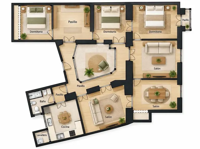 ZONA CATEDRAL - CÁDIZ - ¡ 5 habitaciones CON ASCENSOR ! — 14