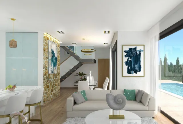 VILLAS MODERNAS NUEVAS DE 2 PLANTAS EN BALCON DE FINESTRAT !!! — 8