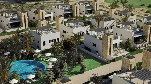 Villa en Mazarrón . Tres dormitorios, solárium, semisótano y piscina comunitaria — 15