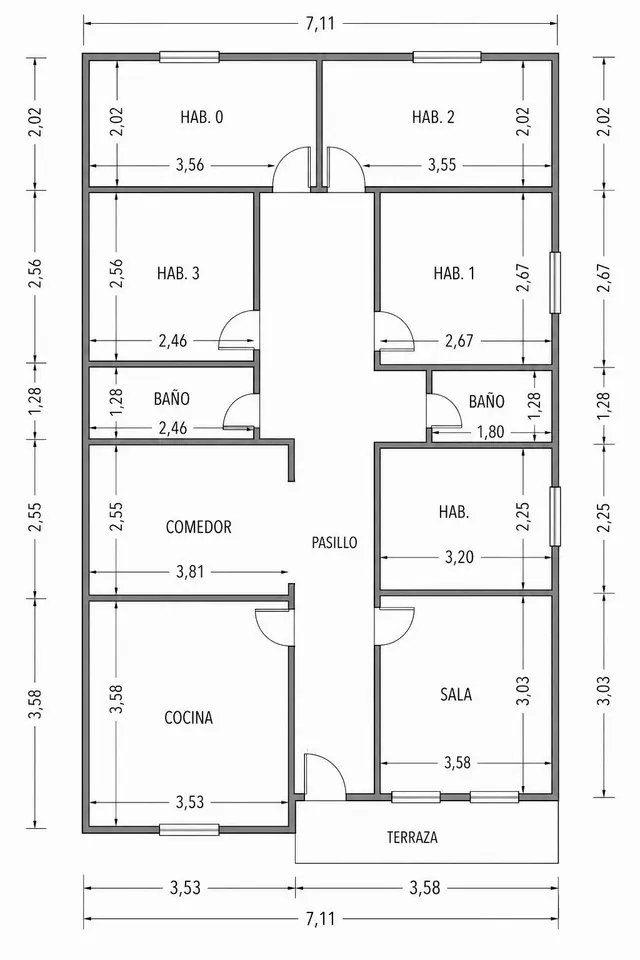 Piso de 151 m2 con terraza y vistas al mar en el centro de Arenys de Mar — 15