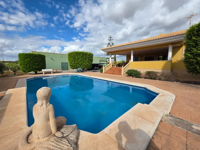 Chalet con piscina, casa de invitados y nave de 300 m2 a 1 km de Elche — 9