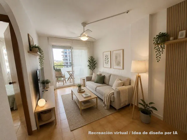Acogedor apartamento en Fenals con piscina a solo 600m de la