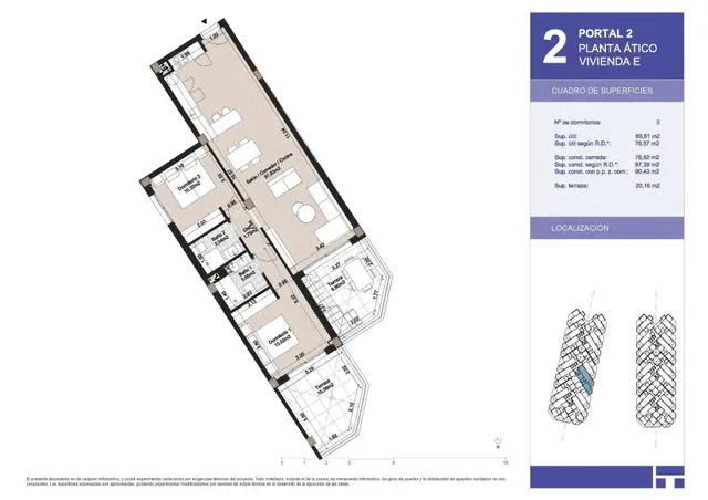Ático 2 habitaciones 97m² en venta - EL MORCHE — 10