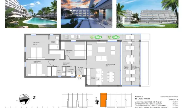 Apartamento 2 habitaciones 93m² en venta - Mar de Cristal — 18