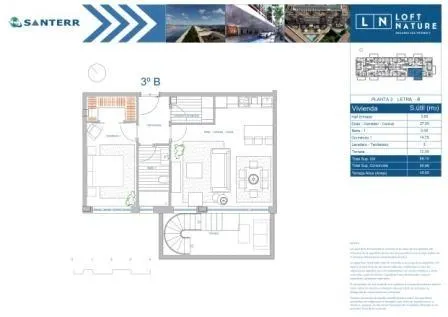REF 4217 ÁTICO DÚPLEX 1 DORM. CON TERRAZA DE 45m2 ( MOS ) — 8