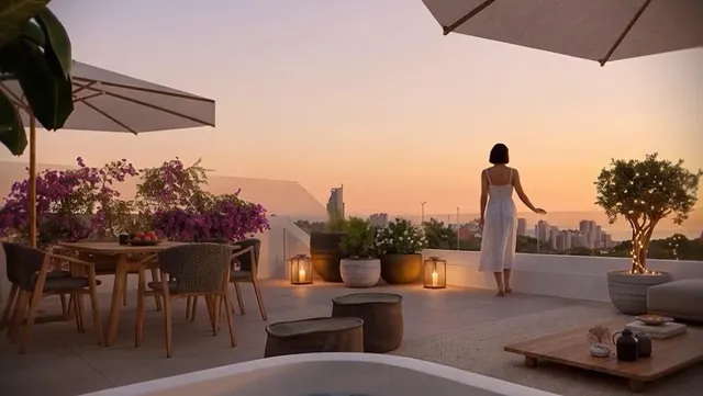 Apartamento con terraza de 34 m2 en Balcón de Finestrat — 34