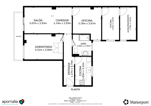 Piso 3 habitaciones 71m² en venta - Delicias — 22