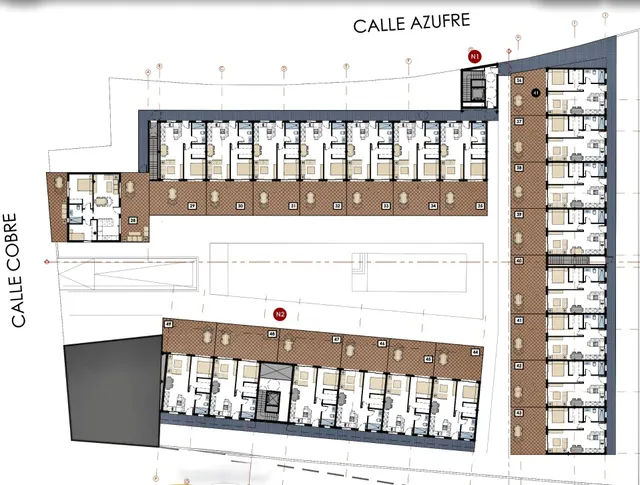OBRA NUEVA EN construcción EN REGIMEN DE COOPERATIVA - Planta Atico en Jerez de la Frontera de 1 dormitorios y 26m2 de terraza con plaza de garaje y trastero en Residencial Privado con Piscina — 8
