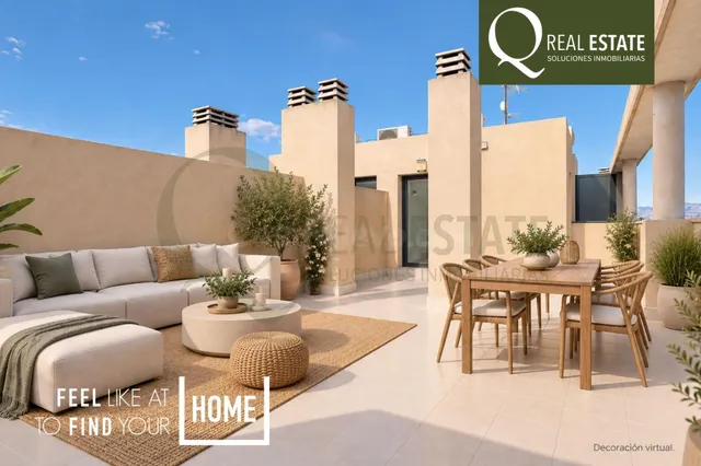 Ático dúplex de 4 habitaciones con amplias terrazas en Playa