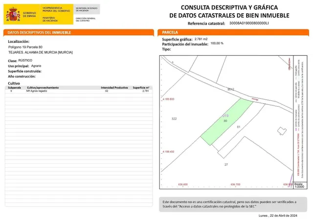 Parcela urbana y en Alhama de Murcia - foto 4
