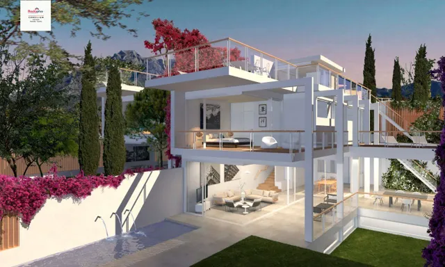 Villas urbanas en Marbella con magnificas vistas al mar. — 13