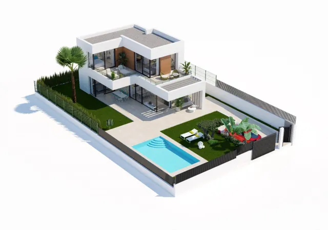 VILLAS DE OBRA NUEVA MODERNAS CON VISTAS AL MAR EN SIERRA CORTINA — 18