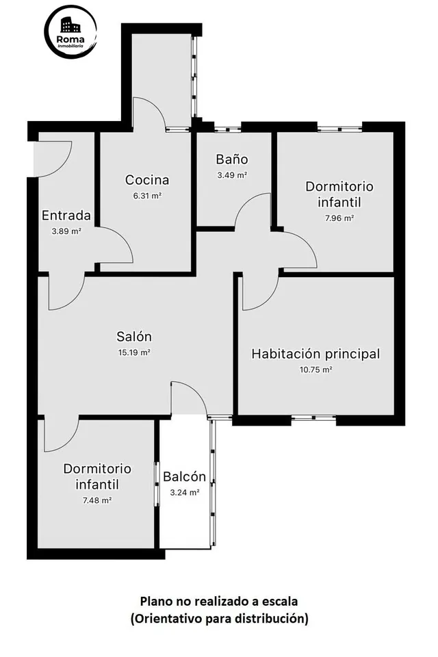 Piso de 3 Dorm. junto al parque Federico Garcia Lorca. — 25